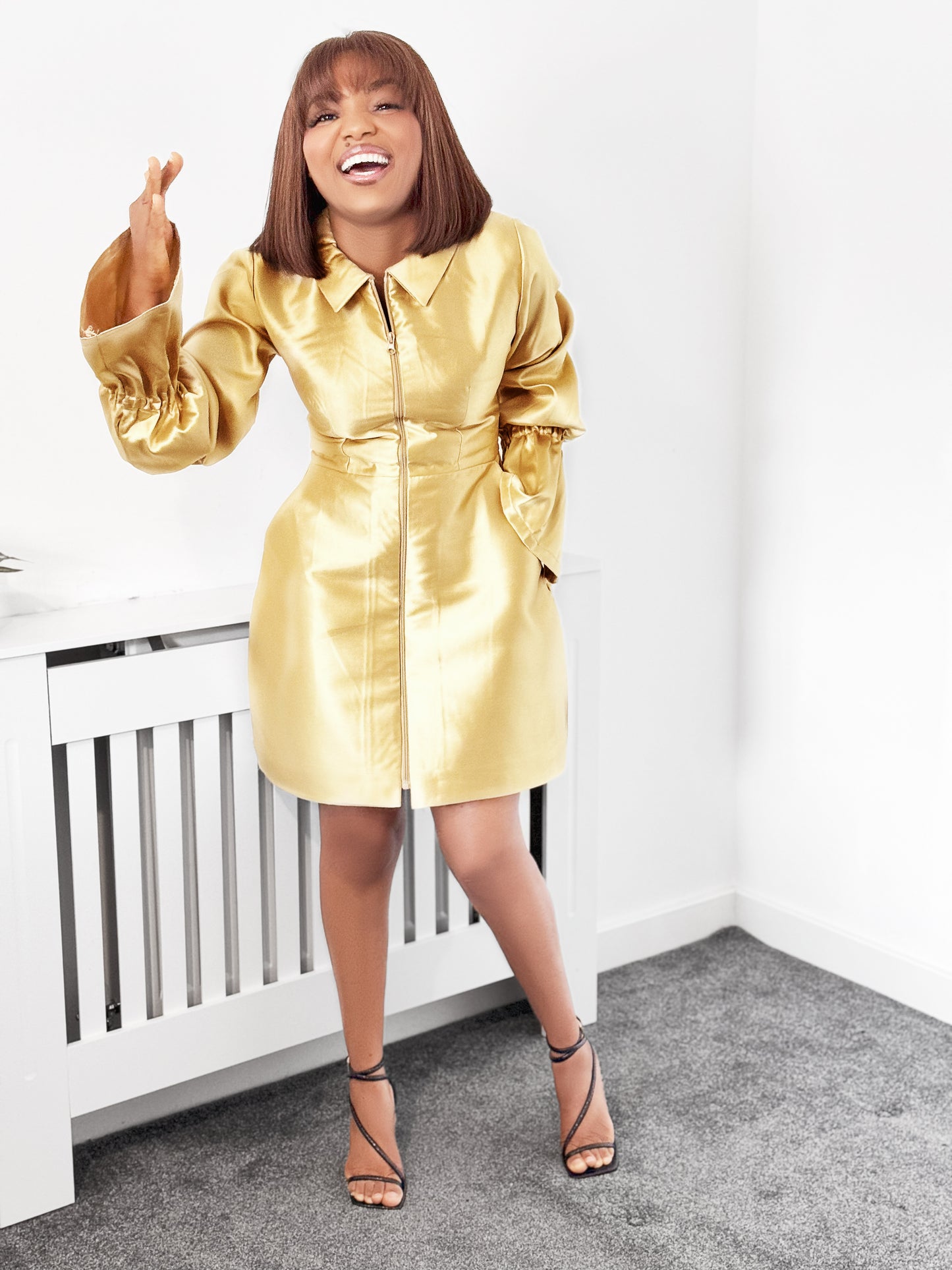 Catherine's Zip Through Mini Dress