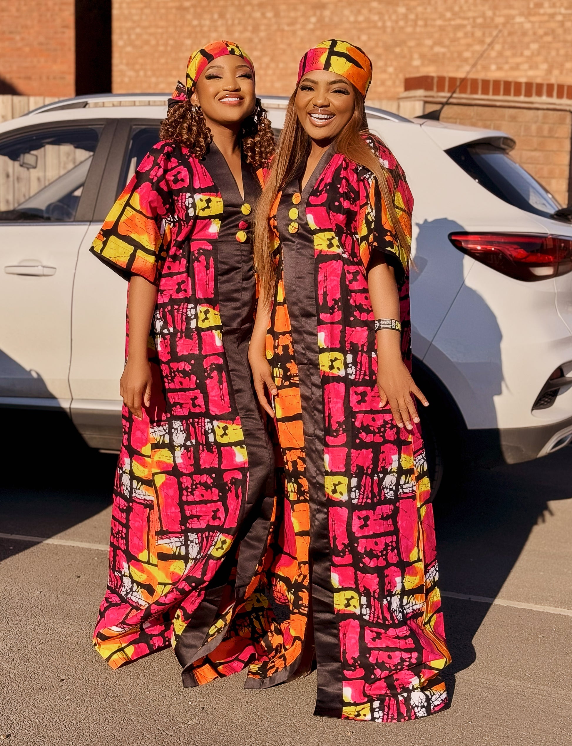 Sheba's Ankara Inner Belt Long Boubou with front slit – THOF Fashion