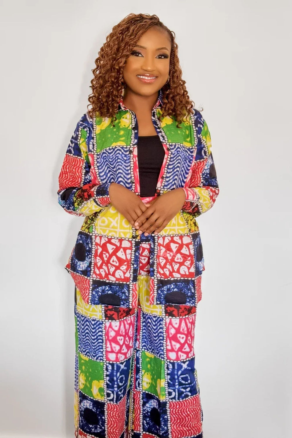 Amina's Ankara Shirt & Pants Set